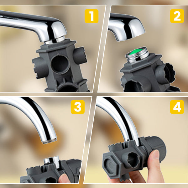 All-in-One Wasserhahn-Schlüssel-Werkzeugset | Kompakte Lösung für Sanitärinstallationen | Brehn