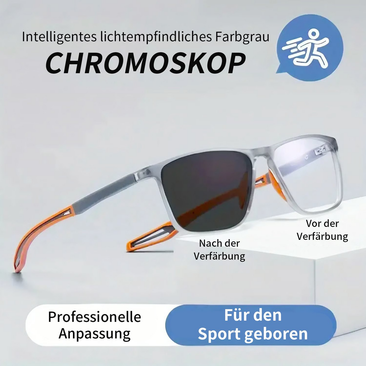 Phototrope Bifokalbrille | Stylische adaptive Linsen | Brehn