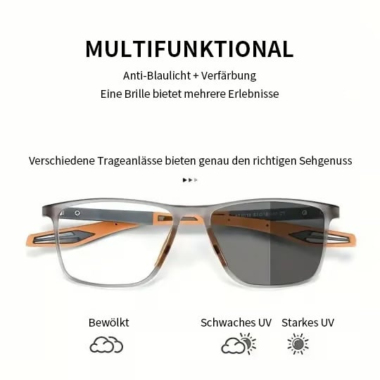 Phototrope Bifokalbrille | Stylische adaptive Linsen | Brehn