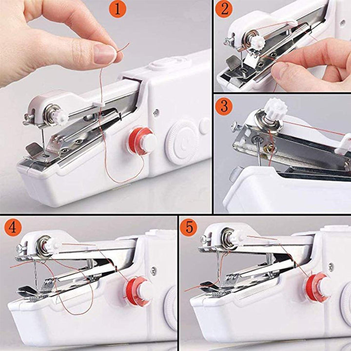 Tragbare Mini Handnähmaschine | Schnell und Einfach Nähen | Brehn