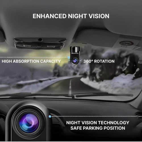 Auto-Dashcam mit Überwachungskamera