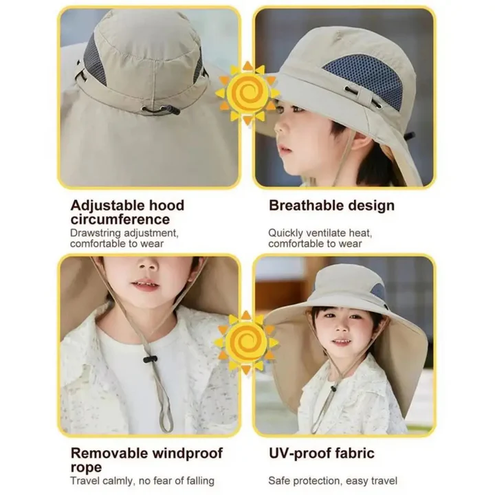Verstellbare Kinder Solar Ventilator Mütze | Brehn