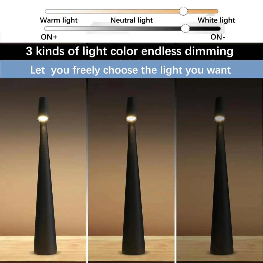 Leselampe mit Touch-Steuerung und dreifarbiger Dimmfunktion