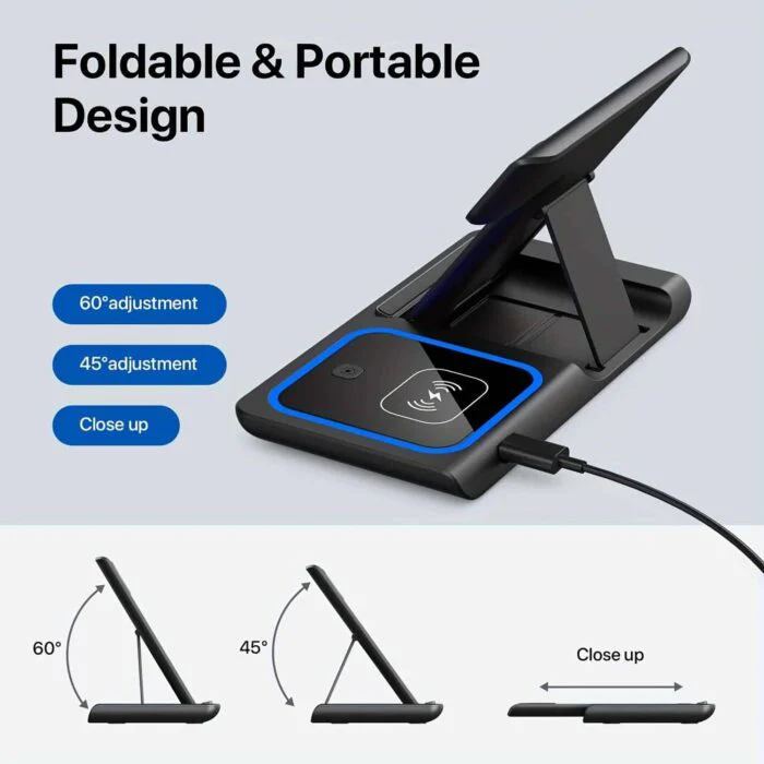3-in-1-Wireless-Induktionsladegerät für iPhone