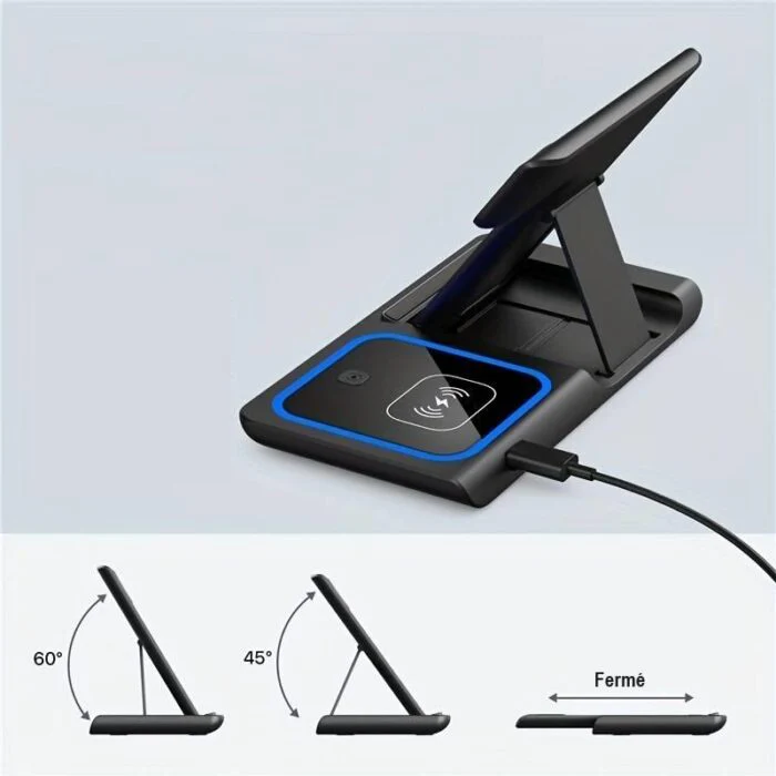 3-in-1-Wireless-Induktionsladegerät für iPhone