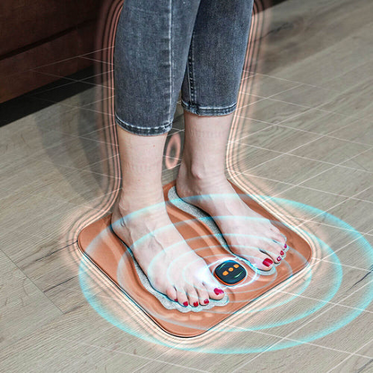 Brehn NMES Fußmassage-Pad – klappbares Fußpad mit vorprogrammiertem Gerät und Fernbedienung