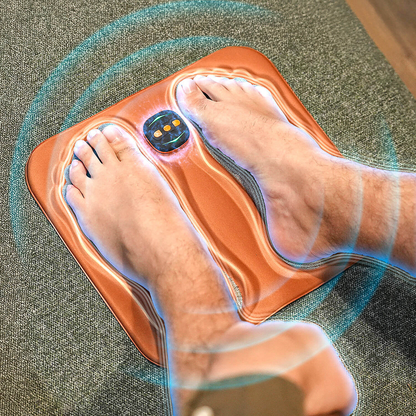 Brehn NMES Fußmassage-Pad – klappbares Fußpad mit vorprogrammiertem Gerät und Fernbedienung