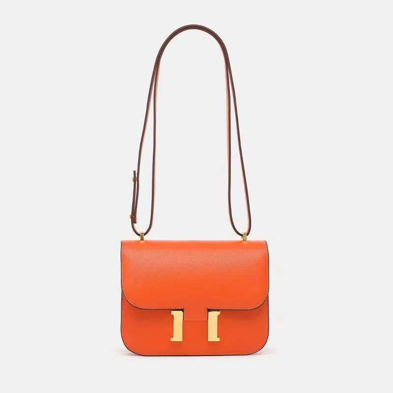 Kleine Schultertasche, quadratisches Muster mit Palmenblattmotiv
