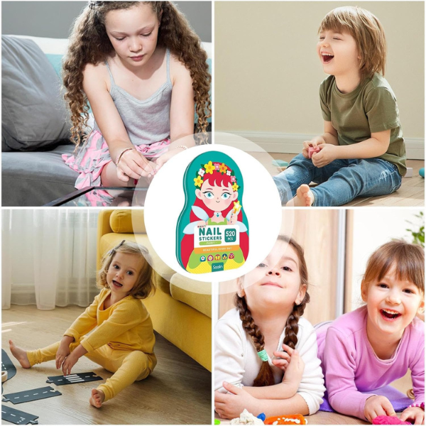 Kids Nagelkunst Aufkleber | Spaßige & Einfache Designs | Brehn