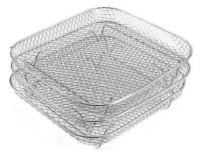 Stapelfähige Heißluftfritteusen-Racks | Platzsparendes Frittieren leicht gemacht | Schüsselheber