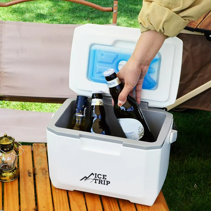 Kühlbox 5 L – rotomoldet, PU-Isolierung, integriertes Thermometer, bis 48 h kalt & 12 h warm, für Camping und Reisen