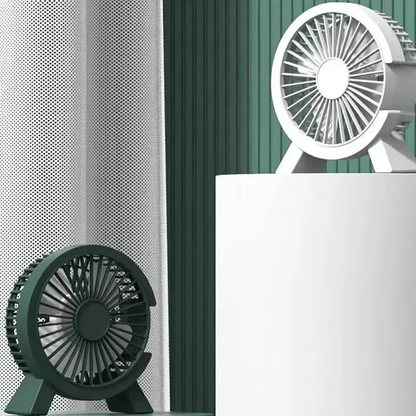 Mini Elektrisch Tragbarer Wiederaufladbarer und Lautloser Ventilator | Brehn