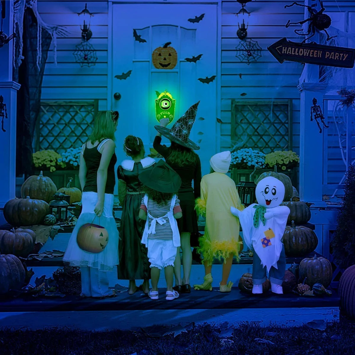 Halloween-Zaubertür | Verwandeln Sie Ihren Eingang in ein gruseliges Highlight | Brehn