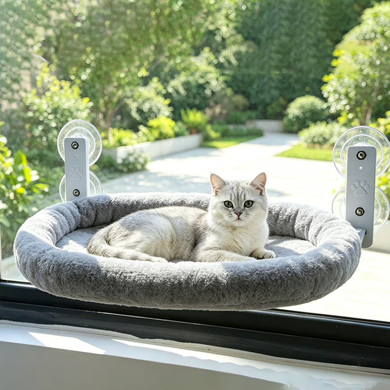 Flauschiges Katzenbett, rund, wärmend