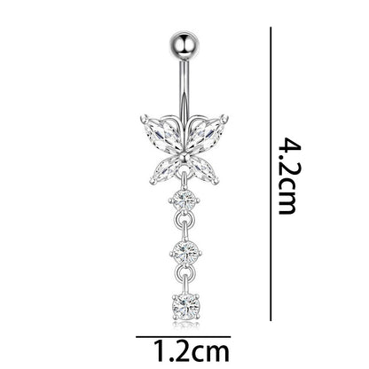 Titan-Piercingstab, flache Basis, Innengewinde