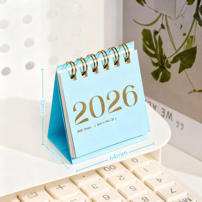 Tischkalender 2026 mit Rosen und Schmetterlingen
