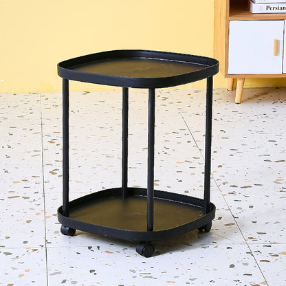 Mobiler Beistelltisch mit Rollen, 43×43×53 cm