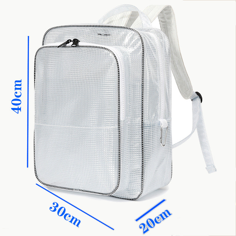 Antistatischer PVC-Rucksack, transparent