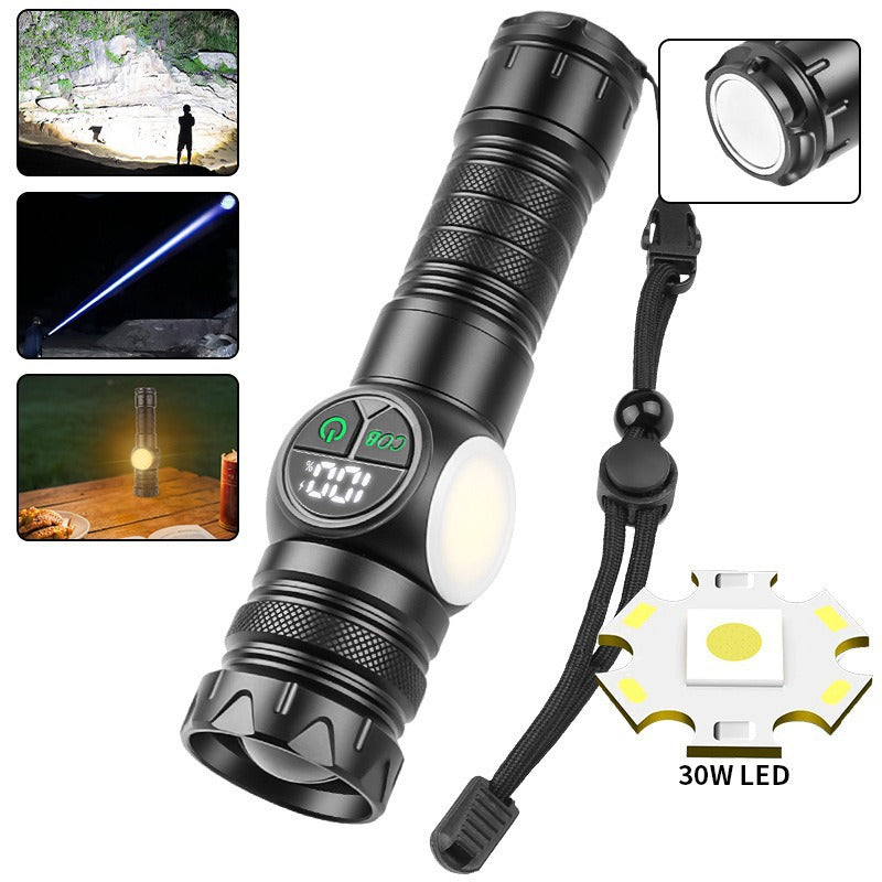 LED-Taschenlampe, Aluminium, 300 mAh, fokussierbar