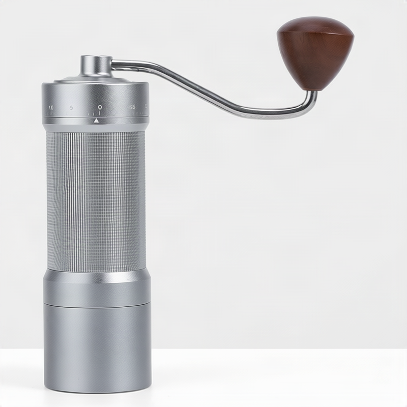 Handkaffeemühle mit Stahlkern, Luxus-Design
