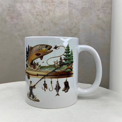 Keramik-Kaffeetasse mit Motiv, 301-400ml