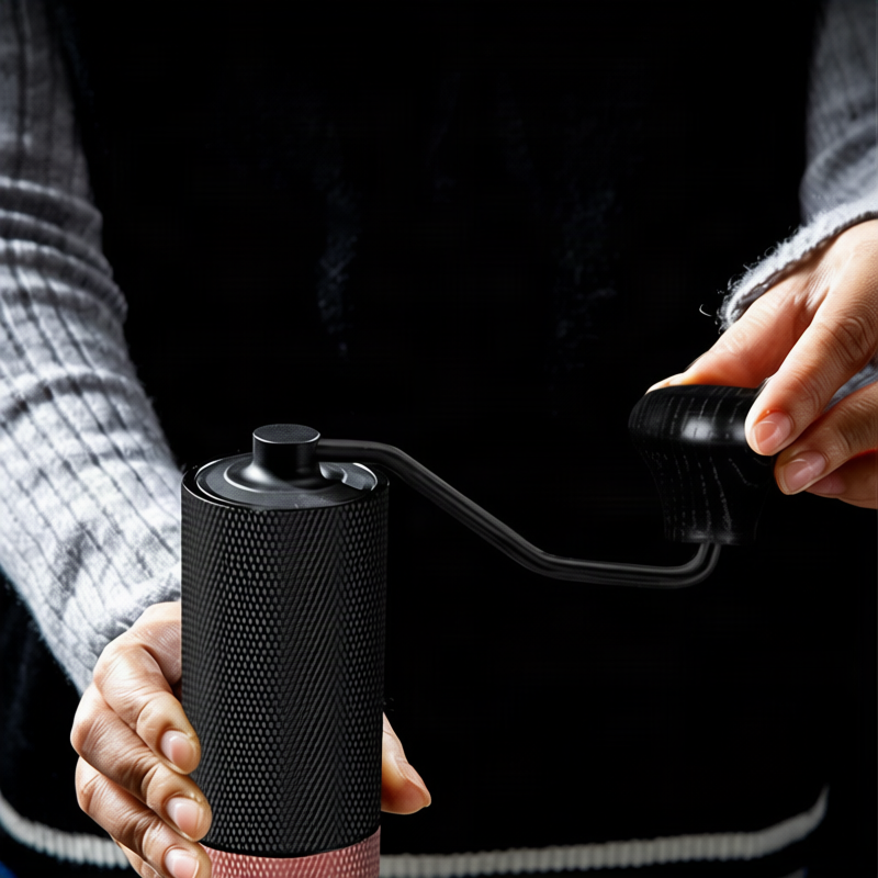 Handkaffeemühle mit Stahlkern, Luxus-Design