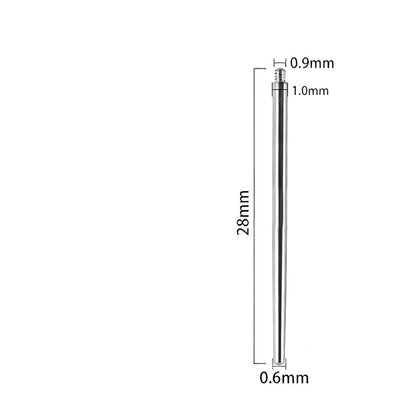 Titan-Piercingstab, flache Basis, Innengewinde