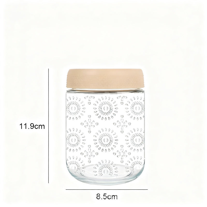 Glasdose mit Deckel, 500 ml