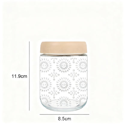 Glasdose mit Deckel, 500 ml