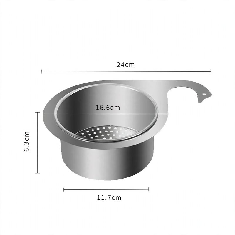 Edelstahl-Abtropfkorb für die Spüle, hängbar