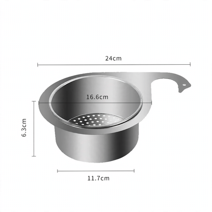 Edelstahl-Abtropfkorb für die Spüle, hängbar