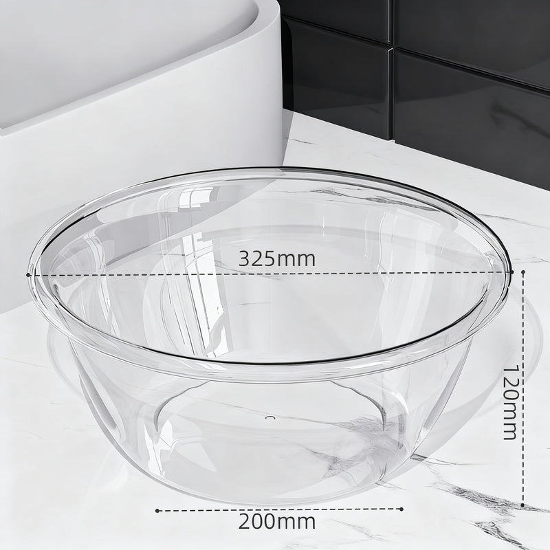 Kunststoff-Waschbecken, transparent, robust
