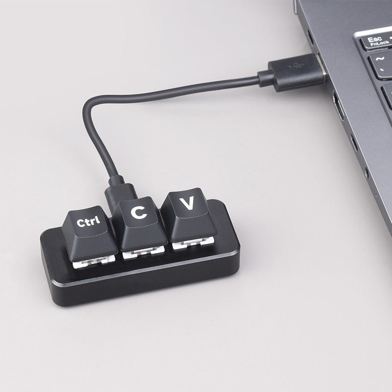 Programmierbare Mini-Tastatur, 3 Tasten