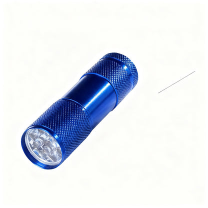 UV-Taschenlampe mit Aluminium-Gehäuse