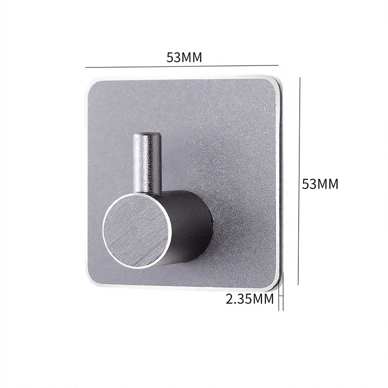 Aluminium-Klebehaken, quadratisch