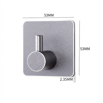 Aluminium-Klebehaken, quadratisch