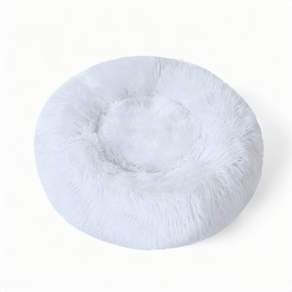 Flauschiges Katzenbett, rund, wärmend