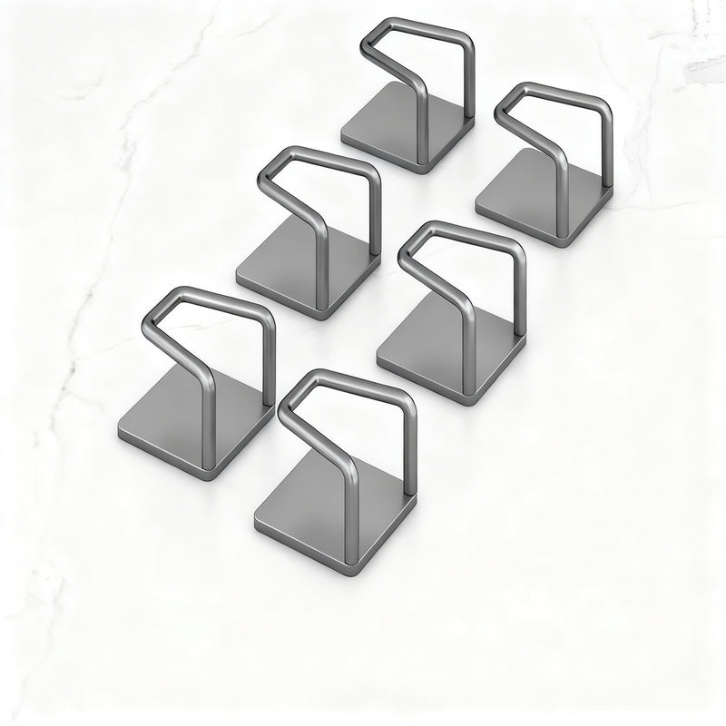 Edelstahl-Wandhaken ohne Bohren, 6er/8er Set
