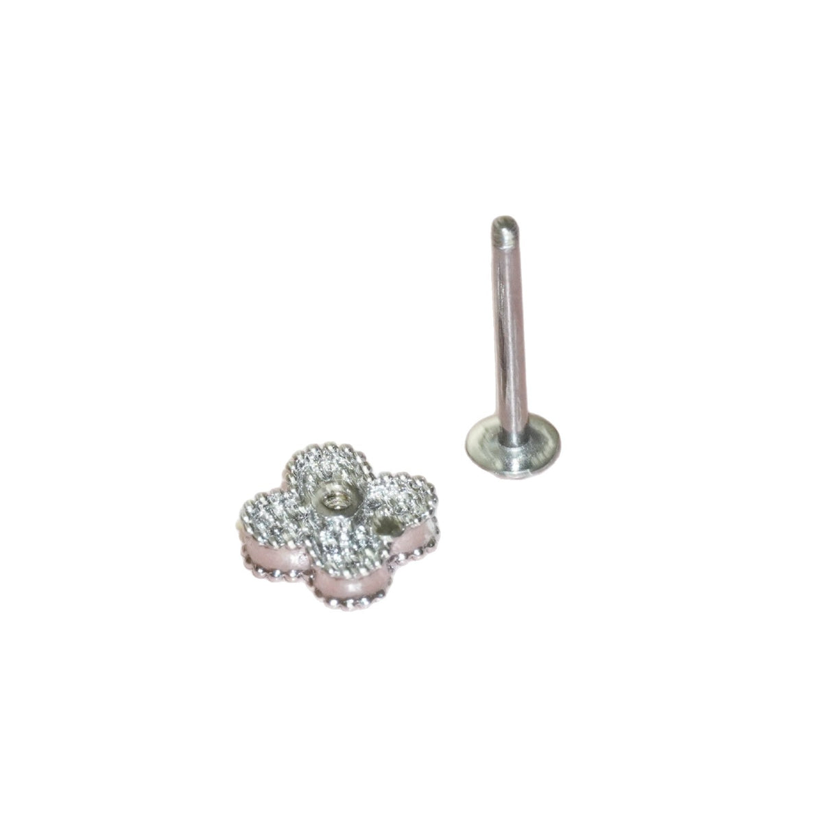 Lippenstecker Edelstahl mit Strass, verschiedene Größen
