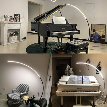 LED-Stehleuchte – Aluminium mit PVC-Lampenschirm, für Wohnzimmer, Schlafzimmer & Büro