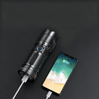 LED-Taschenlampe mit Zoom und USB-C-Ladung