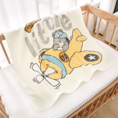 Babydecke aus Korallenfleece, 80×80 cm