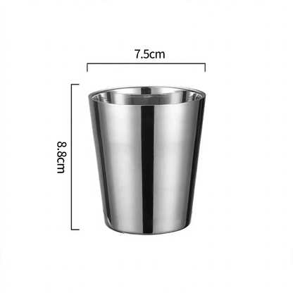 Doppelwandiger Edelstahlbecher, 175–260 ml