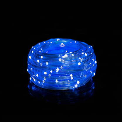LED-Lichterkette, 10 m, 100 Lichter, USB/Batterie