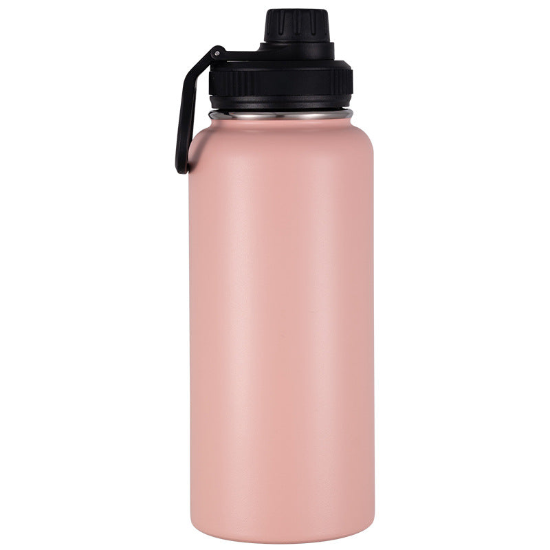 Isolierte Edelstahl-Trinkflasche mit Tragegriff
