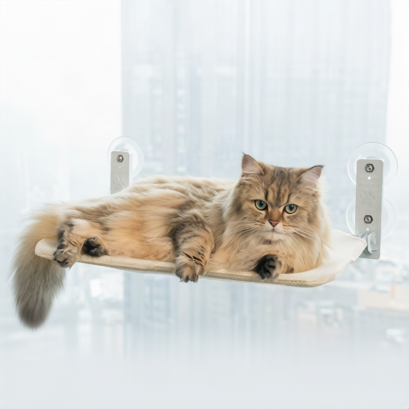 Flauschiges Katzenbett, rund, wärmend