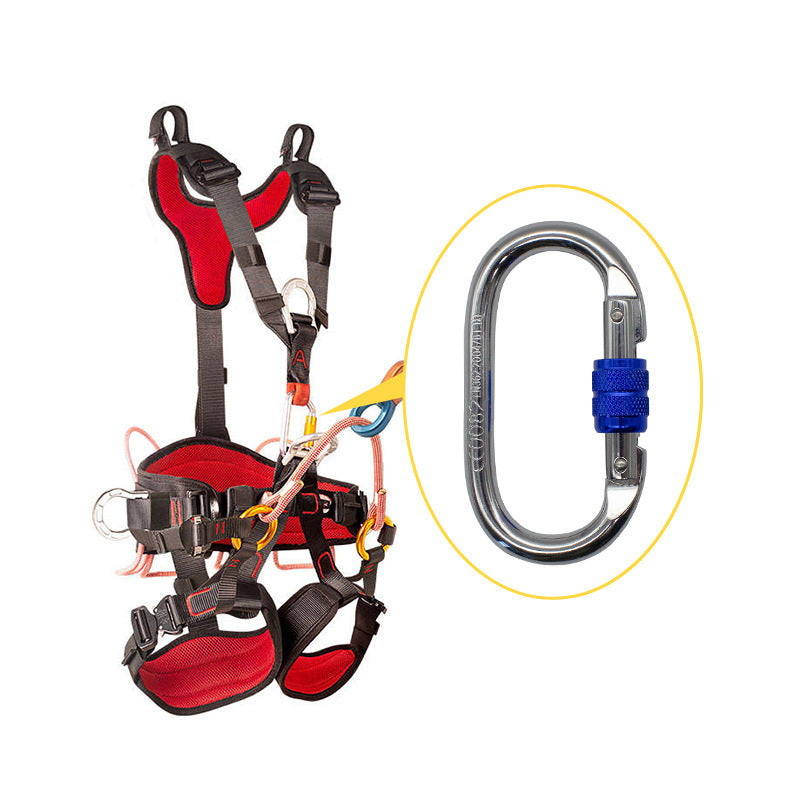 Stahlkarabiner für Klettern, 25 KN