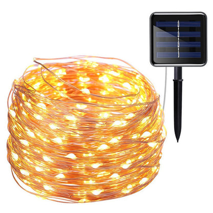 Solar-Kupferdraht-Lichterkette mit Fernbedienung