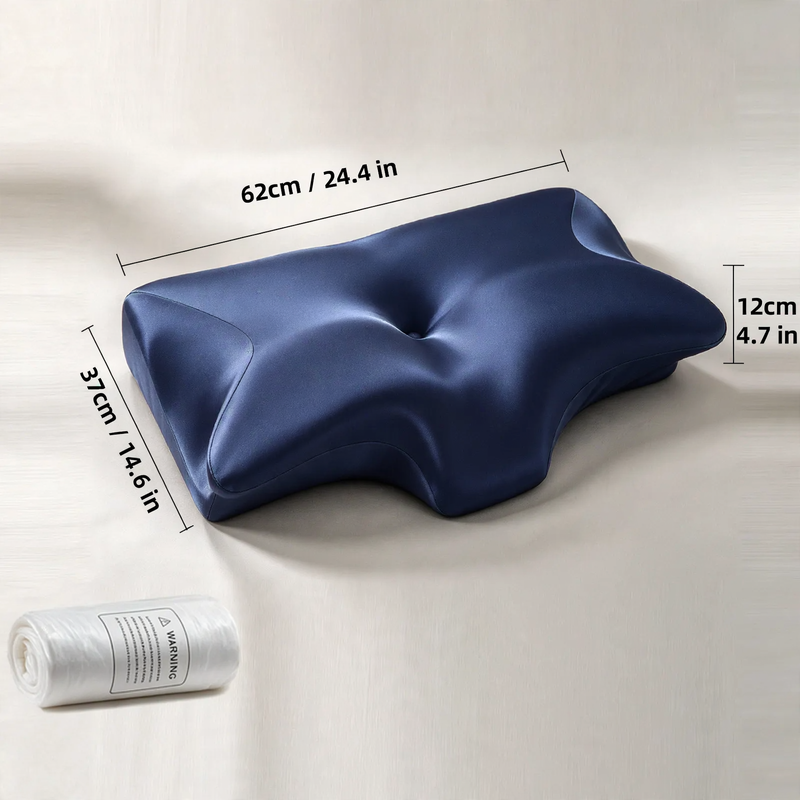 Nackenkissen, Schmetterlingsform, Memory-Foam, Bambusgewebe