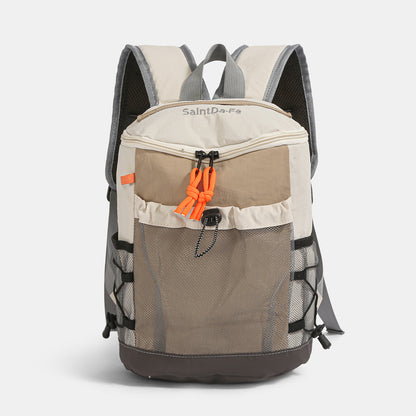 Damen-Rucksack, bis 20 L, Nylon, Patchwork-Design